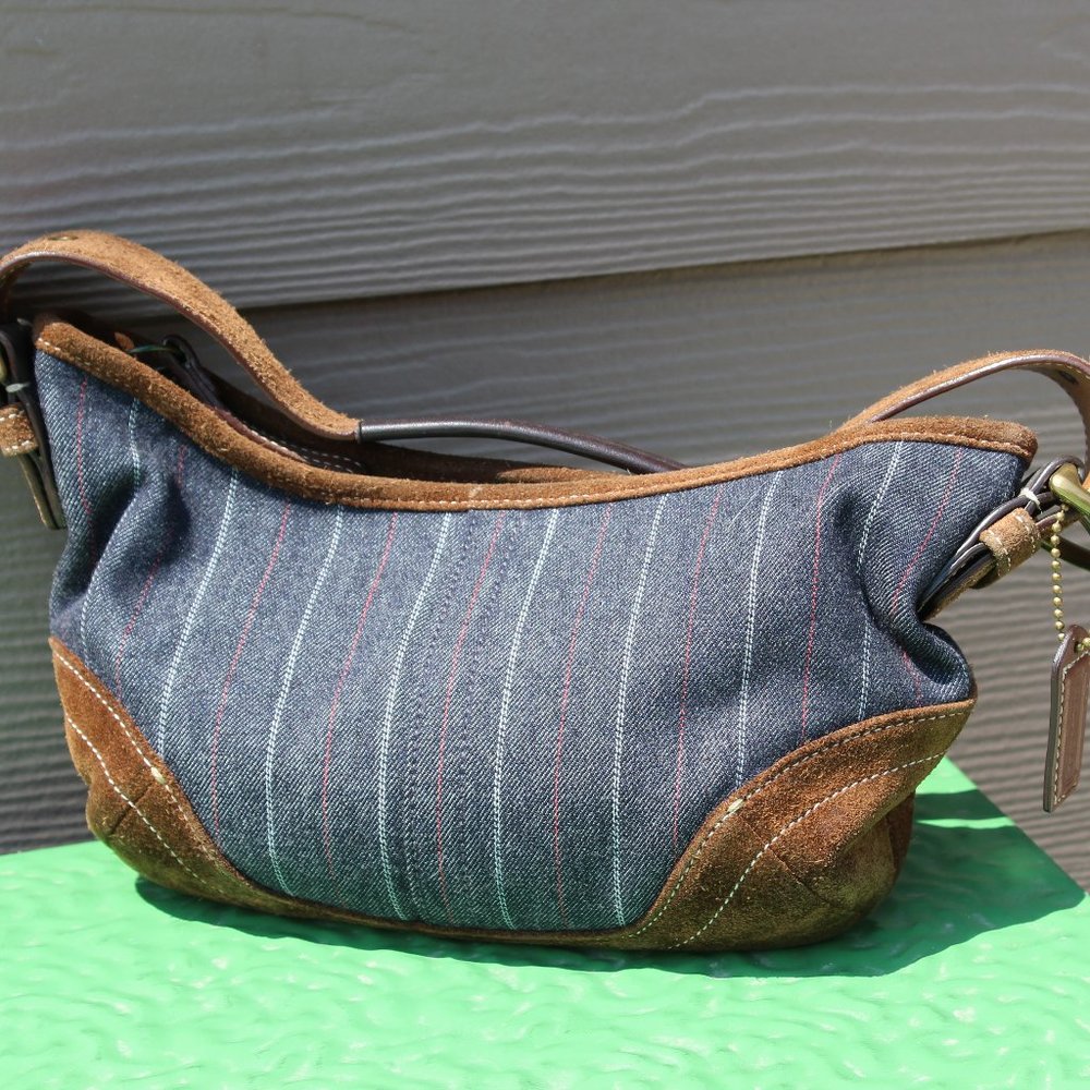 denim Coach purse
